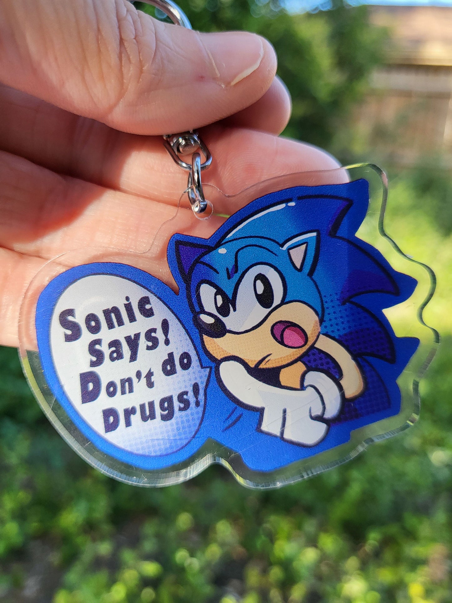 Sonic/Shadow Drugs Keychain
