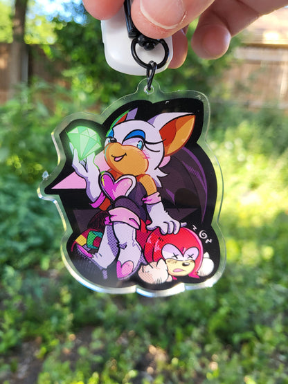 Rouge Girlboss Keychain