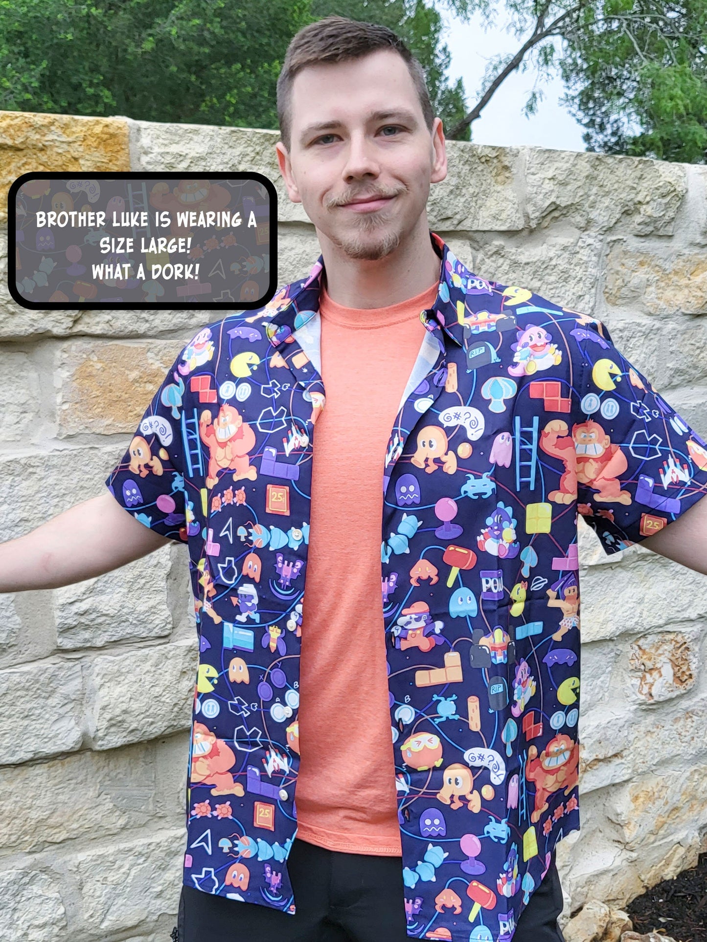 Arcade 80s Button-Up Shirt