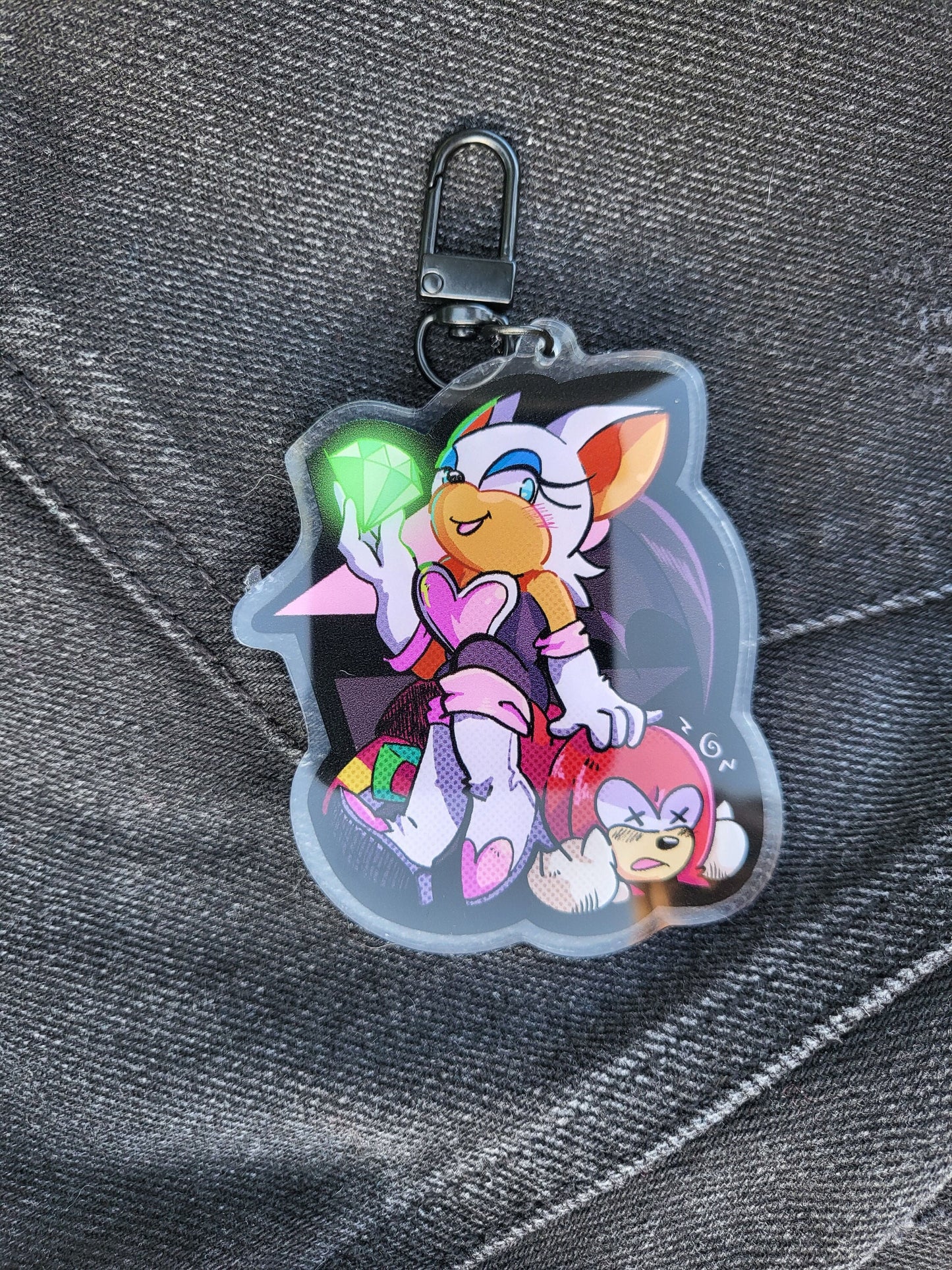 Rouge Girlboss Keychain
