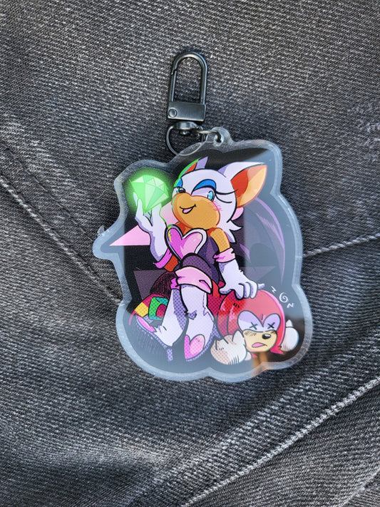 Rouge Girlboss Keychain