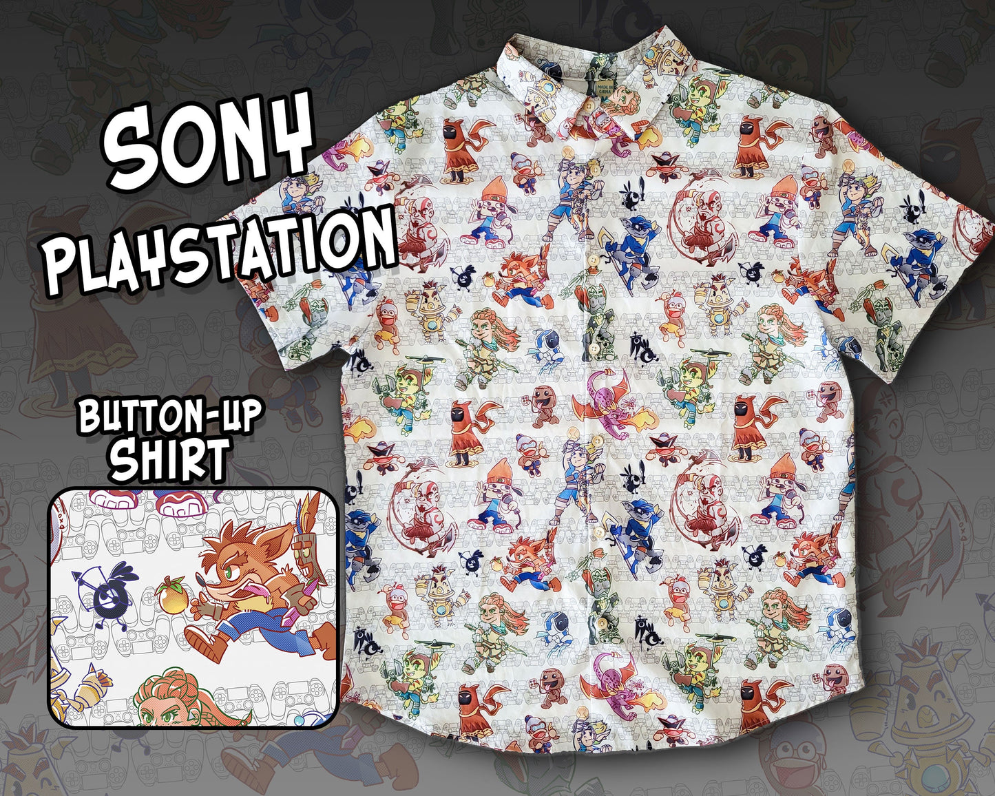 Sony Playstation Button-Up Shirt