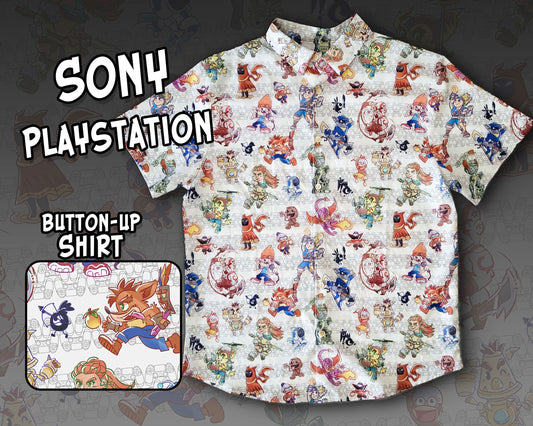 Sony Playstation Button-Up Shirt