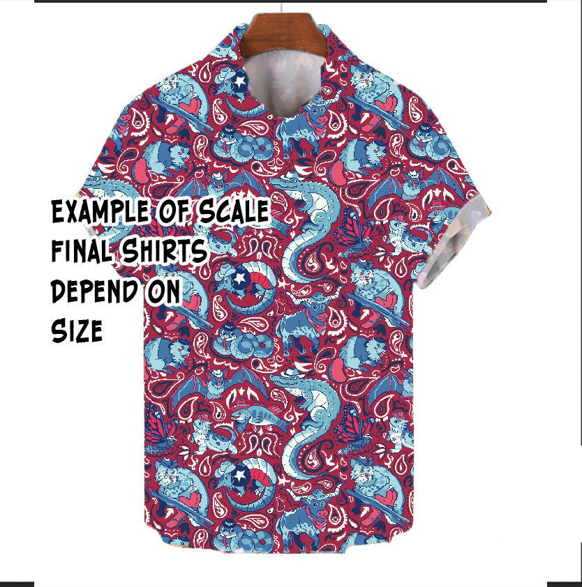 Texas Animals Button-Up Shirt