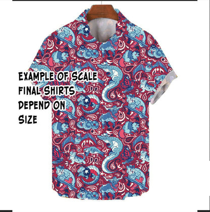 Texas Animals Button-Up Shirt