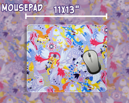 Digimon Gatomon Patamon Mousepad and Playmat