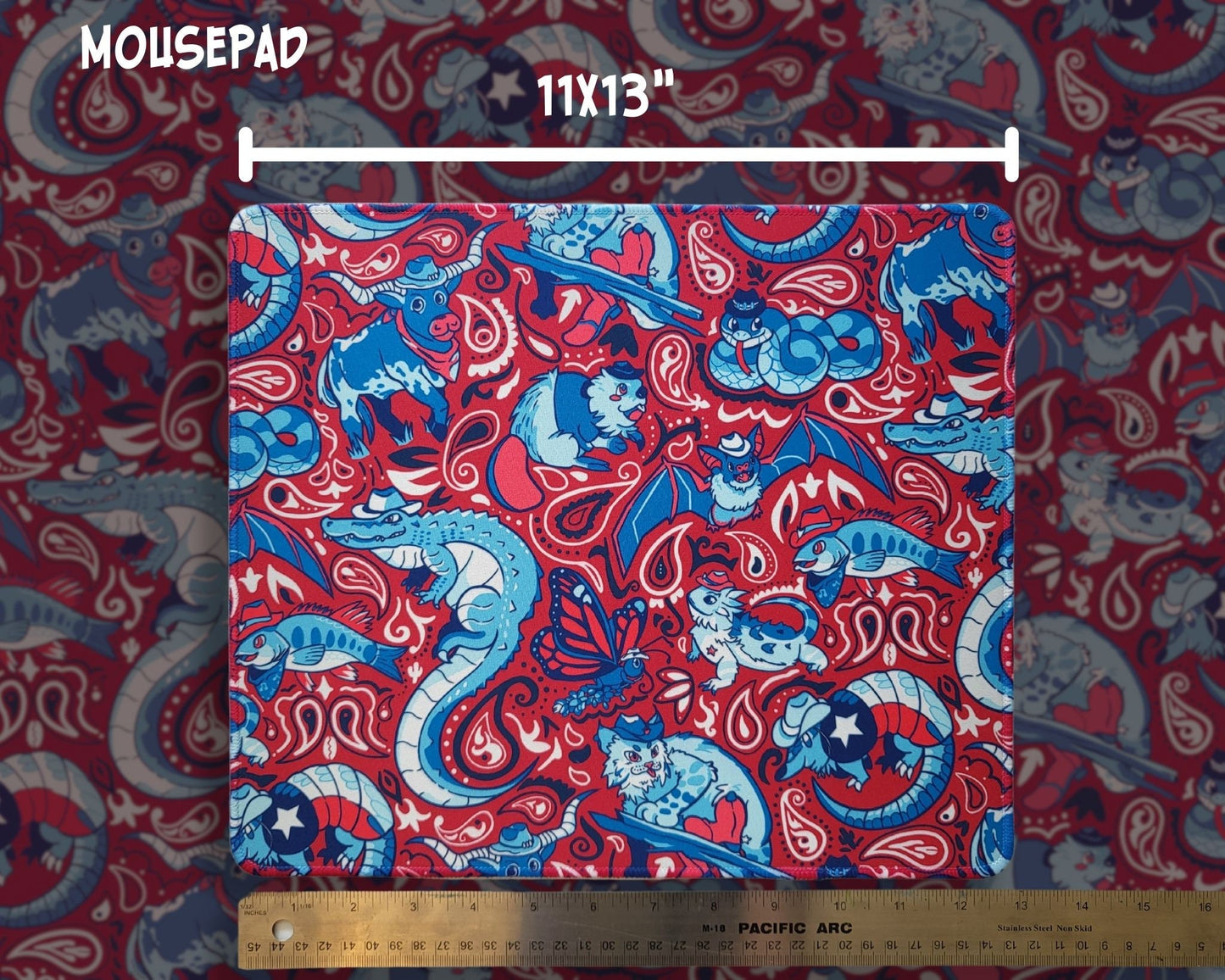 Texas Animals Mousepad / Playmat