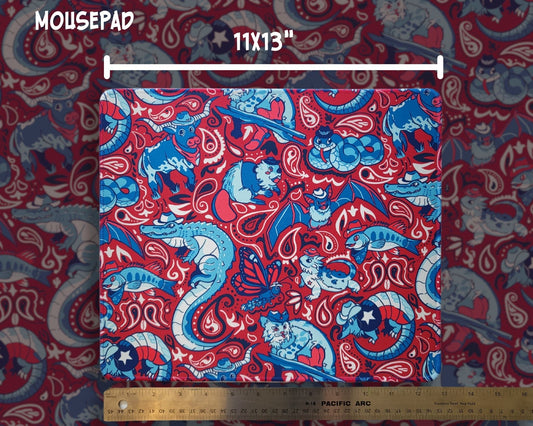 Texas Animals Mousepad / Playmat