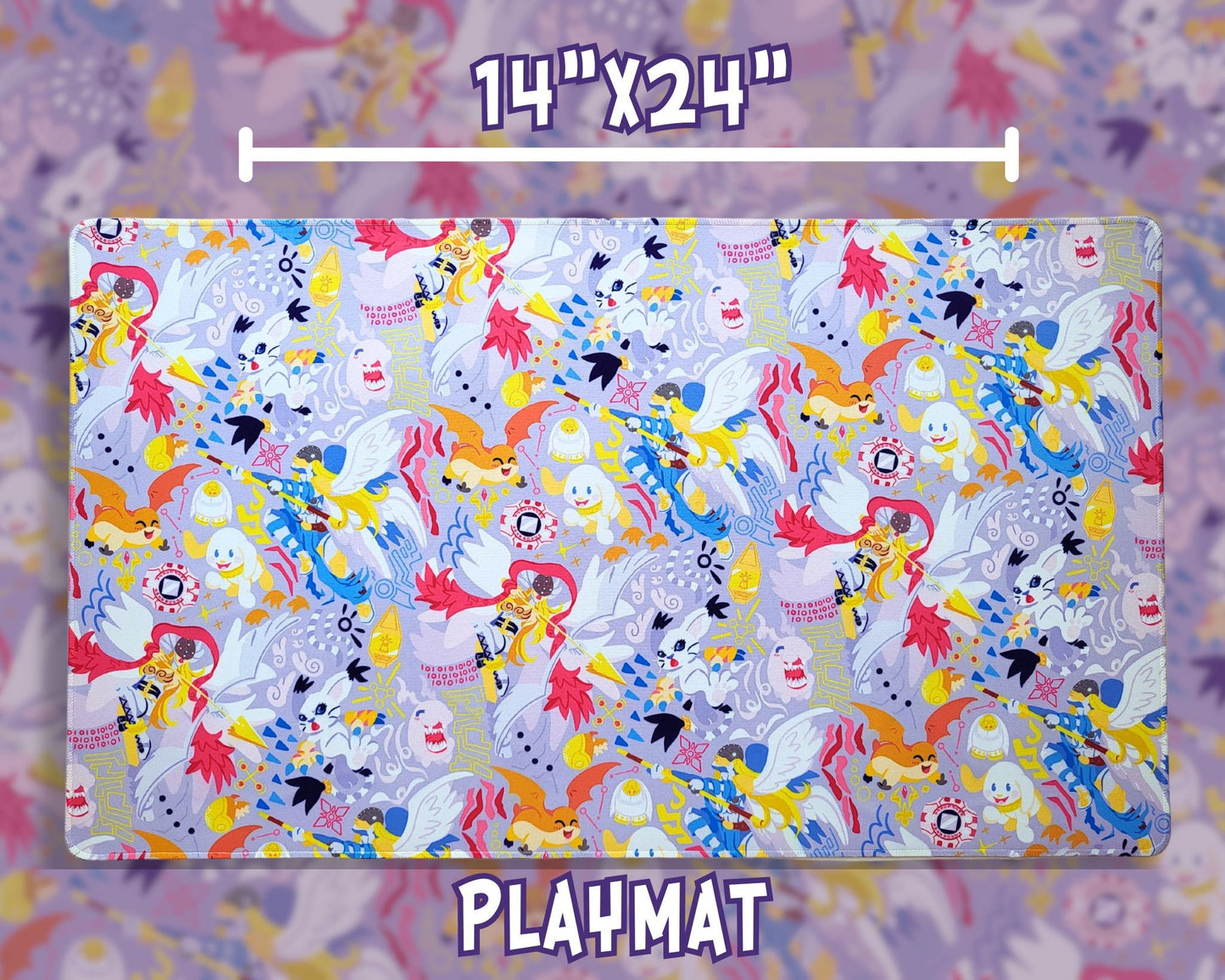 Digimon Gatomon Patamon Mousepad and Playmat