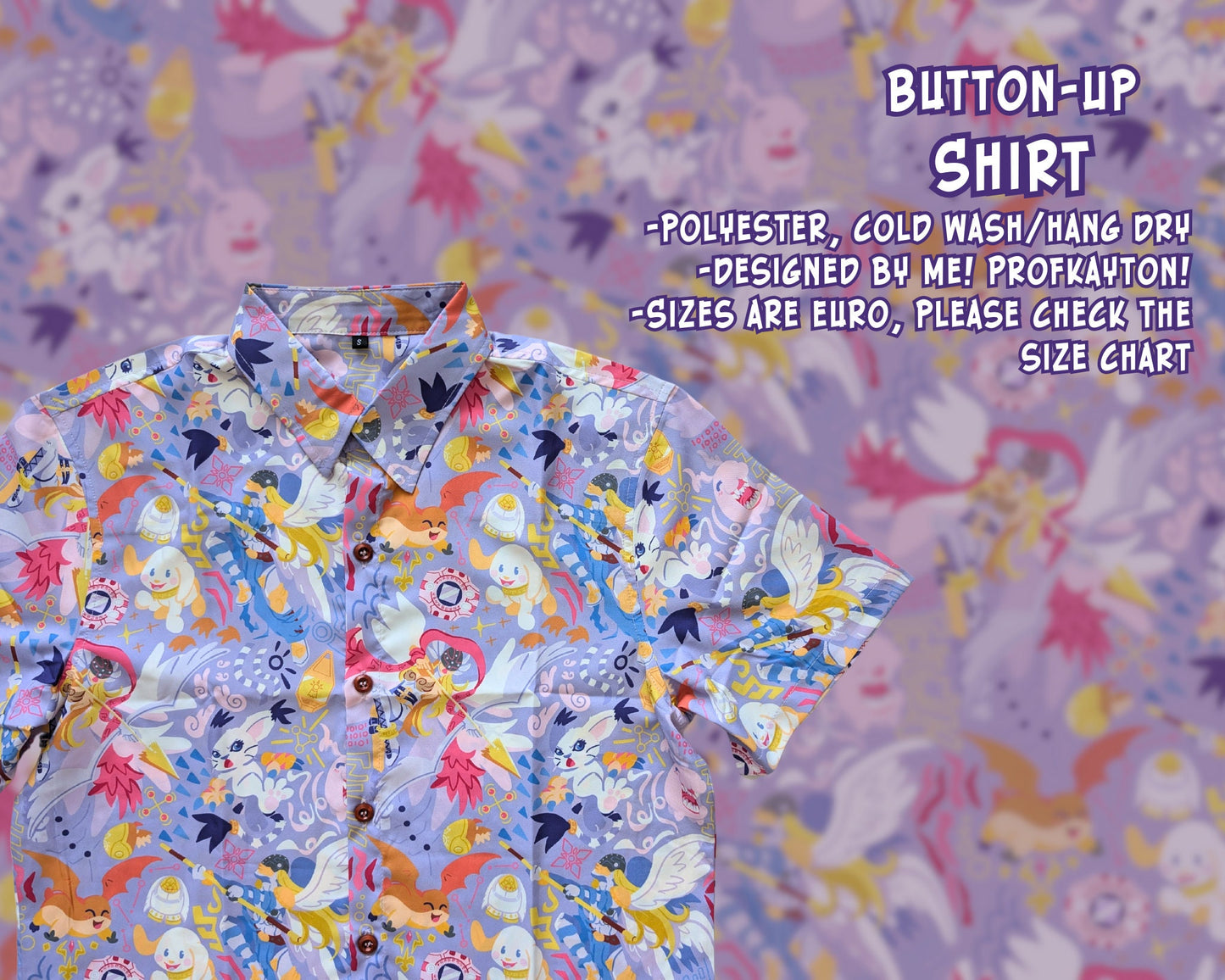 Digimon Angels Button-Up Shirt