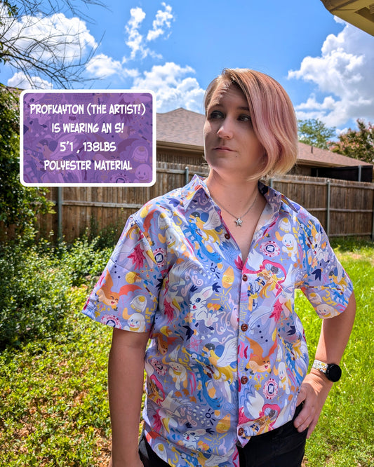 Digimon Angels Button-Up Shirt