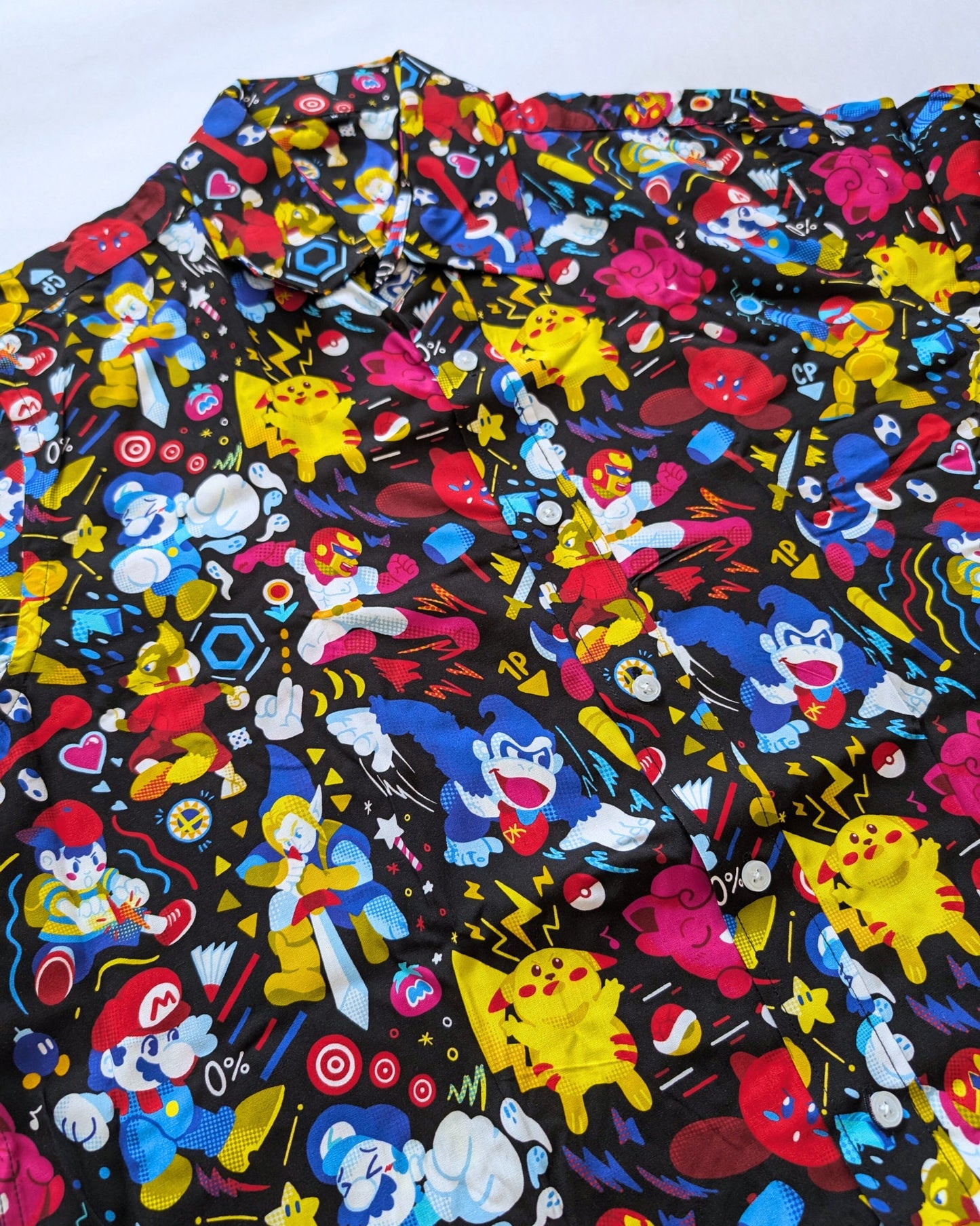Nintendo Smash Bros Button-Up Shirt