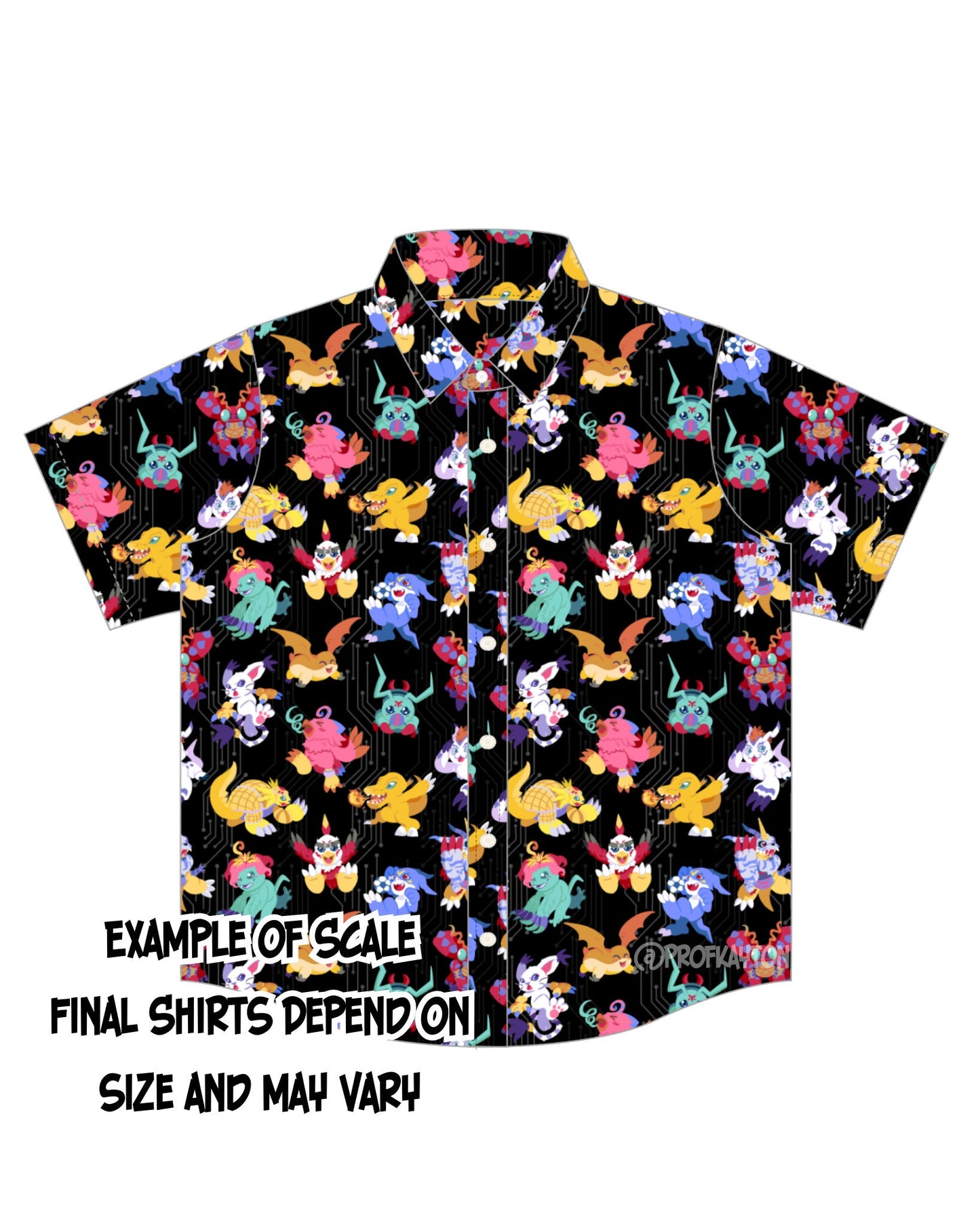 Digimon Rookies Button-Up Shirt