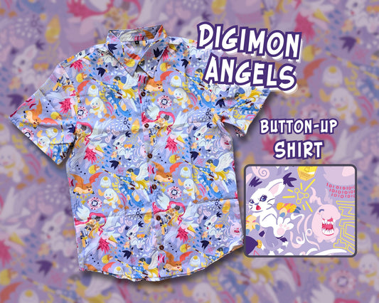 Digimon Angels Button-Up Shirt