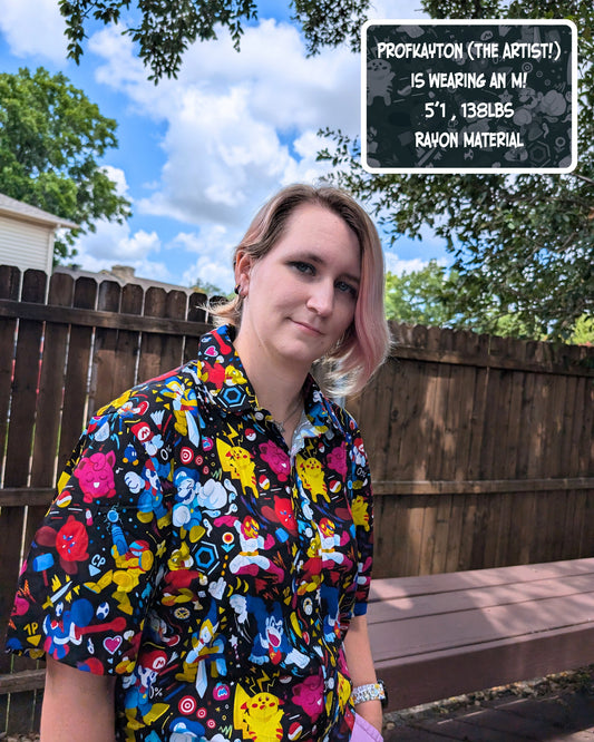Nintendo Smash Bros Button-Up Shirt