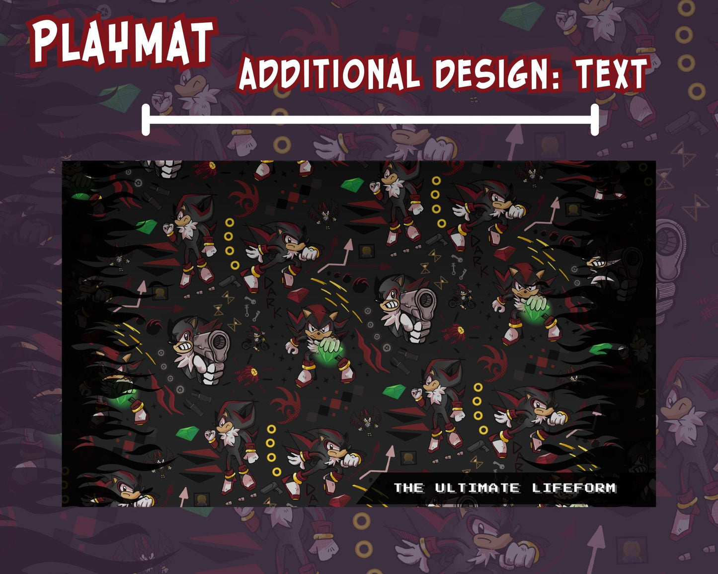 SHADOW the Hedgehog Mousepad and Playmat