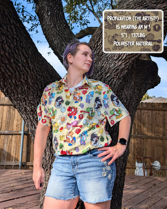 Nintendo Yoshi Button-Up Shirt
