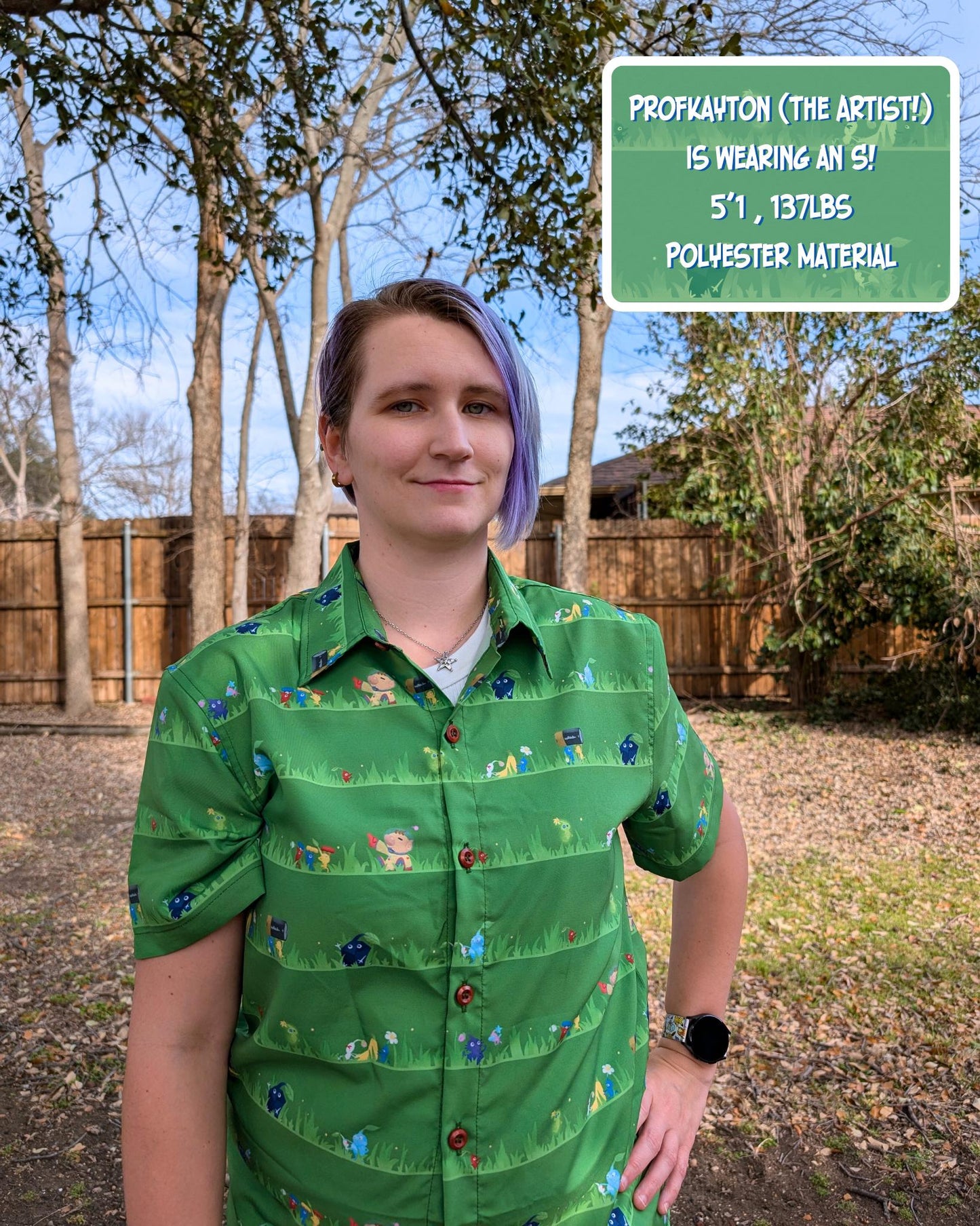 Nintendo Pikmin Button-Up Shirt