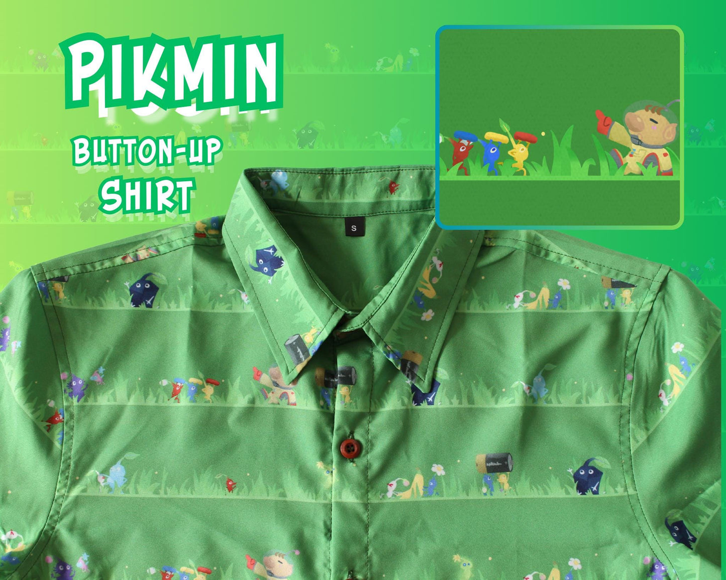 Nintendo Pikmin Button-Up Shirt