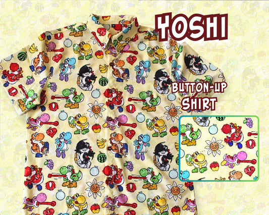 Nintendo Yoshi Button-Up Shirt