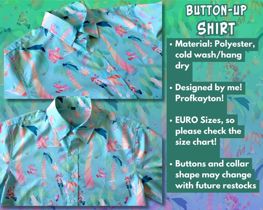 Nintendo Mario Sunshine Button-Up Shirt