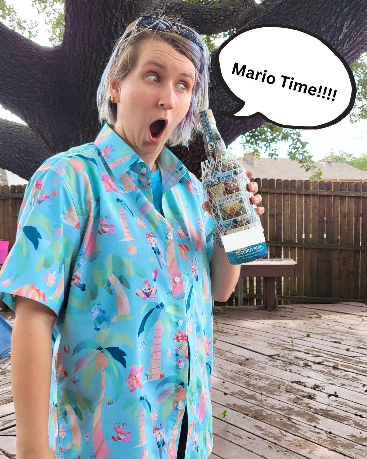 Nintendo Mario Sunshine Button-Up Shirt