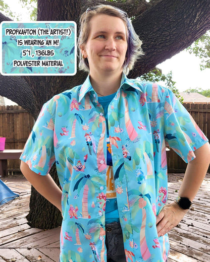 Nintendo Mario Sunshine Button-Up Shirt