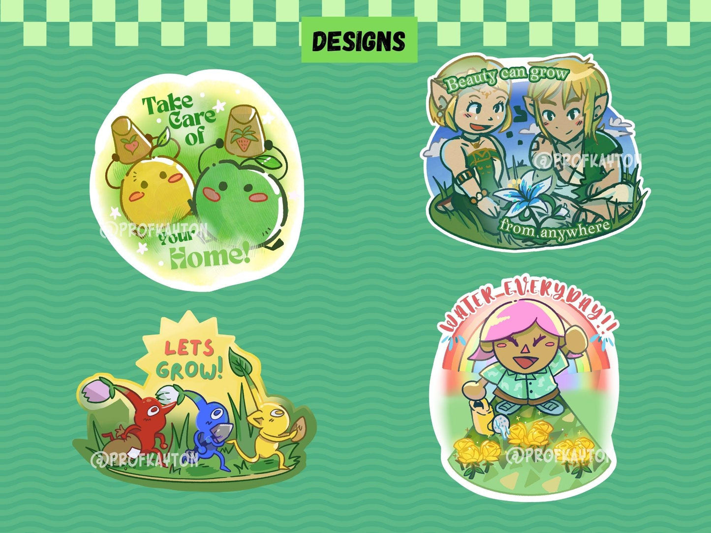 Nintendo Garden Stickers