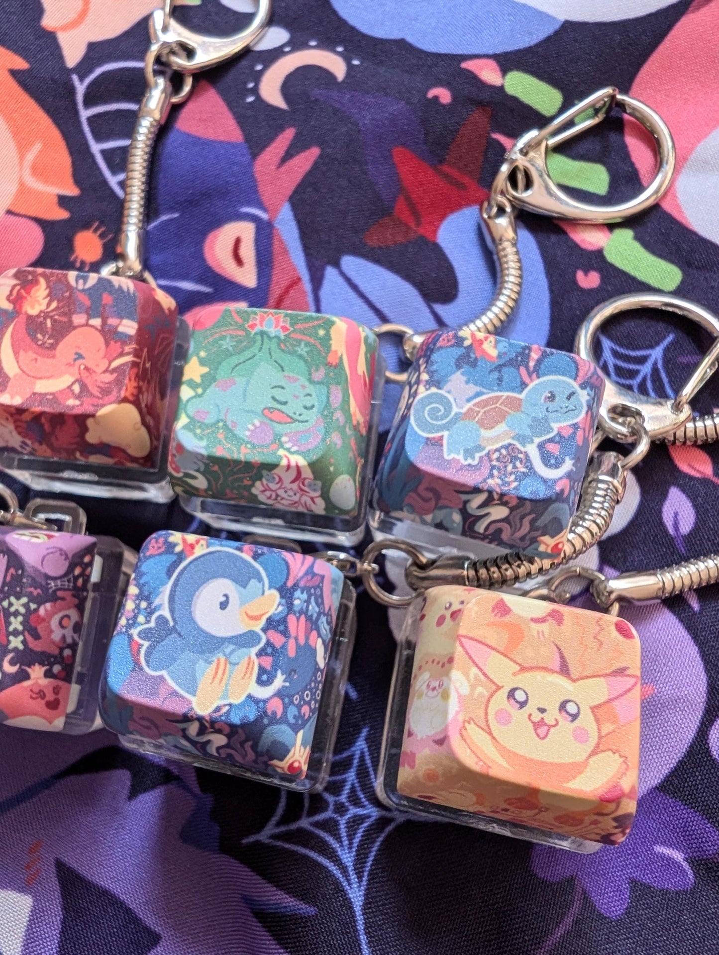 Creature Monster Guys Keycap Clicker Keychains  | Nintendo | Keyboard | Car Key accessory