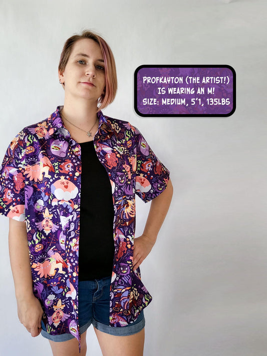 PKMN Ghost Button-Up Shirt