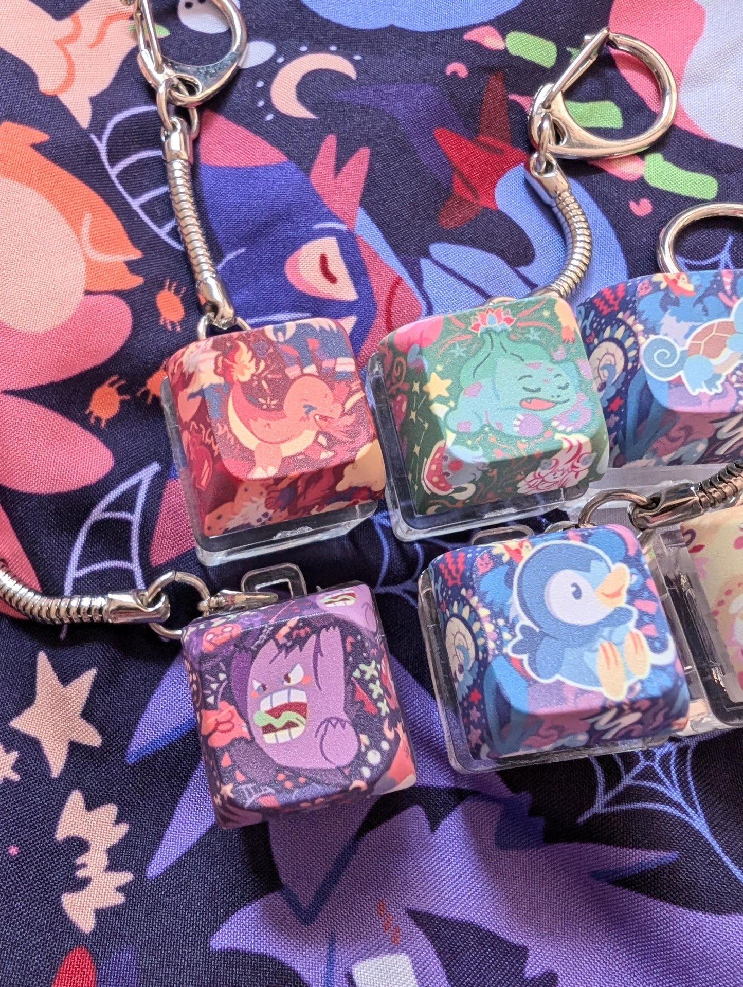 Creature Monster Guys Keycap Clicker Keychains  | Nintendo | Keyboard | Car Key accessory