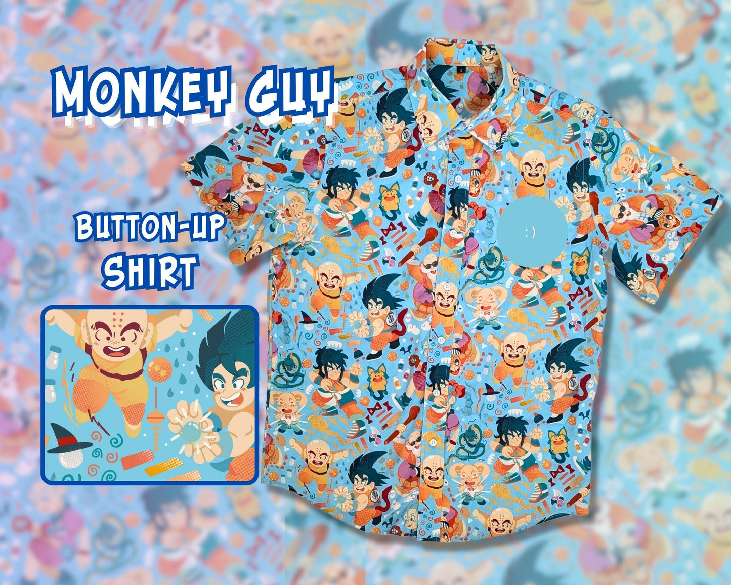 Dragon Ball Button-Up Shirt