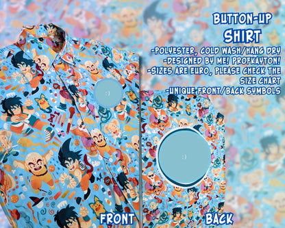Dragon Ball Button-Up Shirt
