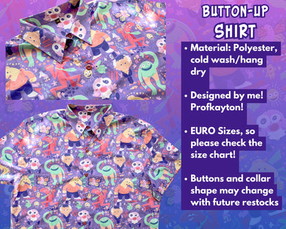 Smiling Friends Button-Up Shirt