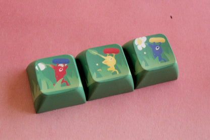 Gaming Keyboard Keycaps  | Sonic Pokemon Pikmin  | Keyboard | Office Decor