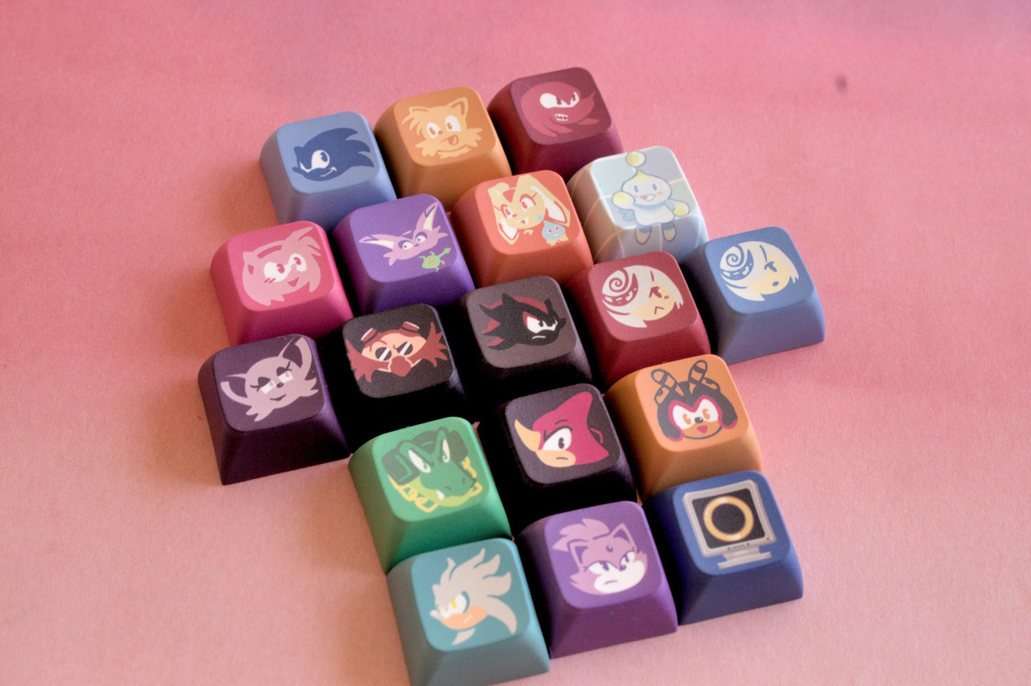 Gaming Keyboard Keycaps  | Sonic Pokemon Pikmin  | Keyboard | Office Decor