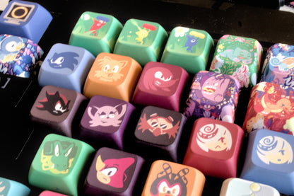 Gaming Keyboard Keycaps  | Sonic Pokemon Pikmin  | Keyboard | Office Decor