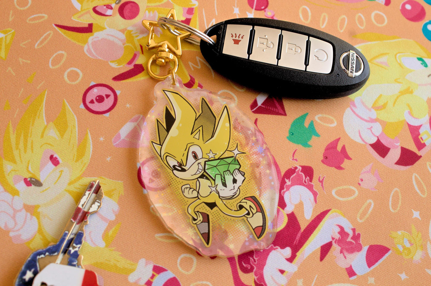 Sonic Super Keychain