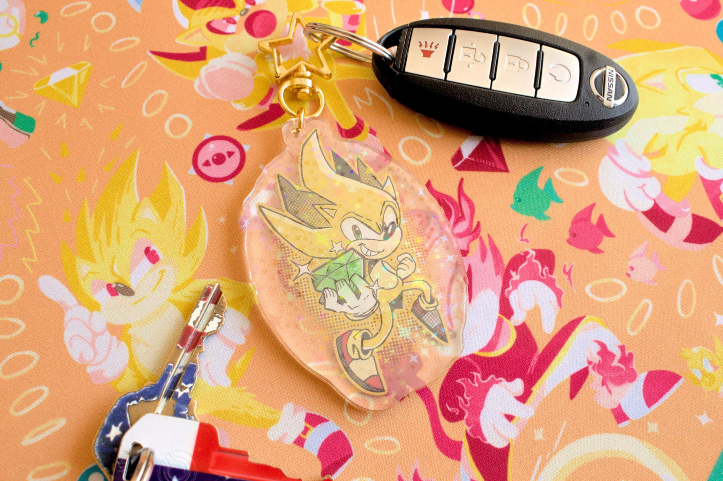 Sonic Super Keychain