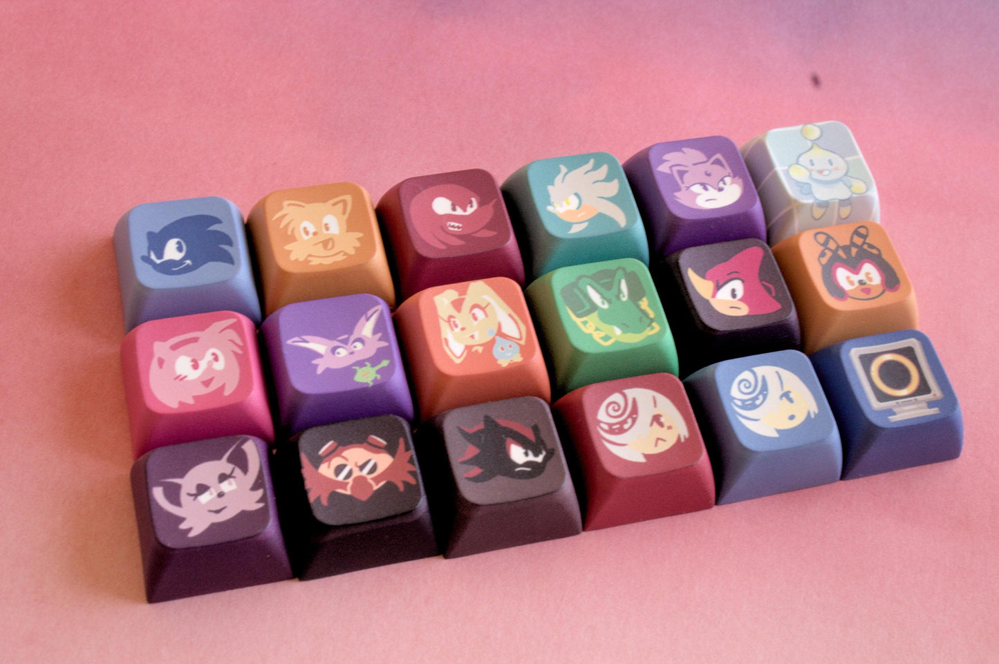 Gaming Keyboard Keycaps  | Sonic Pokemon Pikmin  | Keyboard | Office Decor