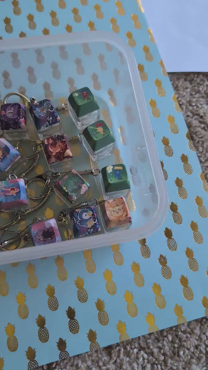 Creature Monster Guys Keycap Clicker Keychains  | Nintendo | Keyboard | Car Key accessory